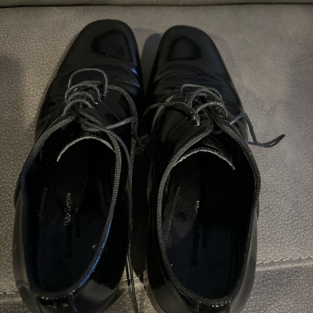 Ermenegildo Zegna Patent Leather Dress Shoe Size 7 - Picture 4 of 6